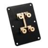 Anodized Double Binding Post Plate - Gold Plated