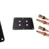 Anodized Double Binding Post Plate - Gold Plated - Bilde 2