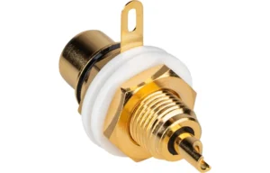 Gold Chassis Mount RCA Jack (pris for et par) - Bilde 2