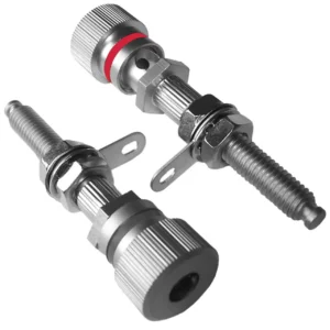 Binding posts M6 Satin-nickel plated